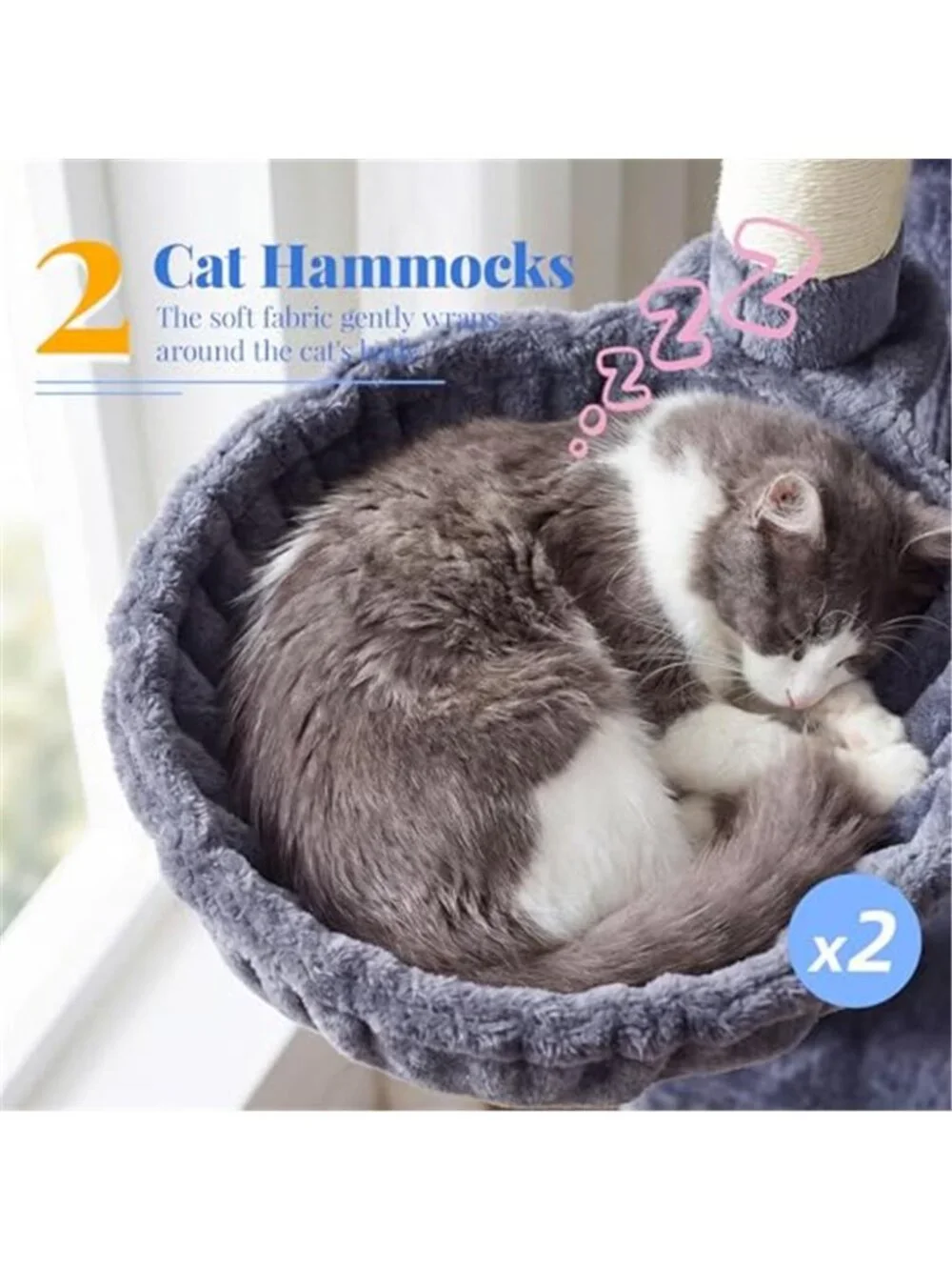 74 inches Multi-Level XL Large Cat Tower Cat Tree